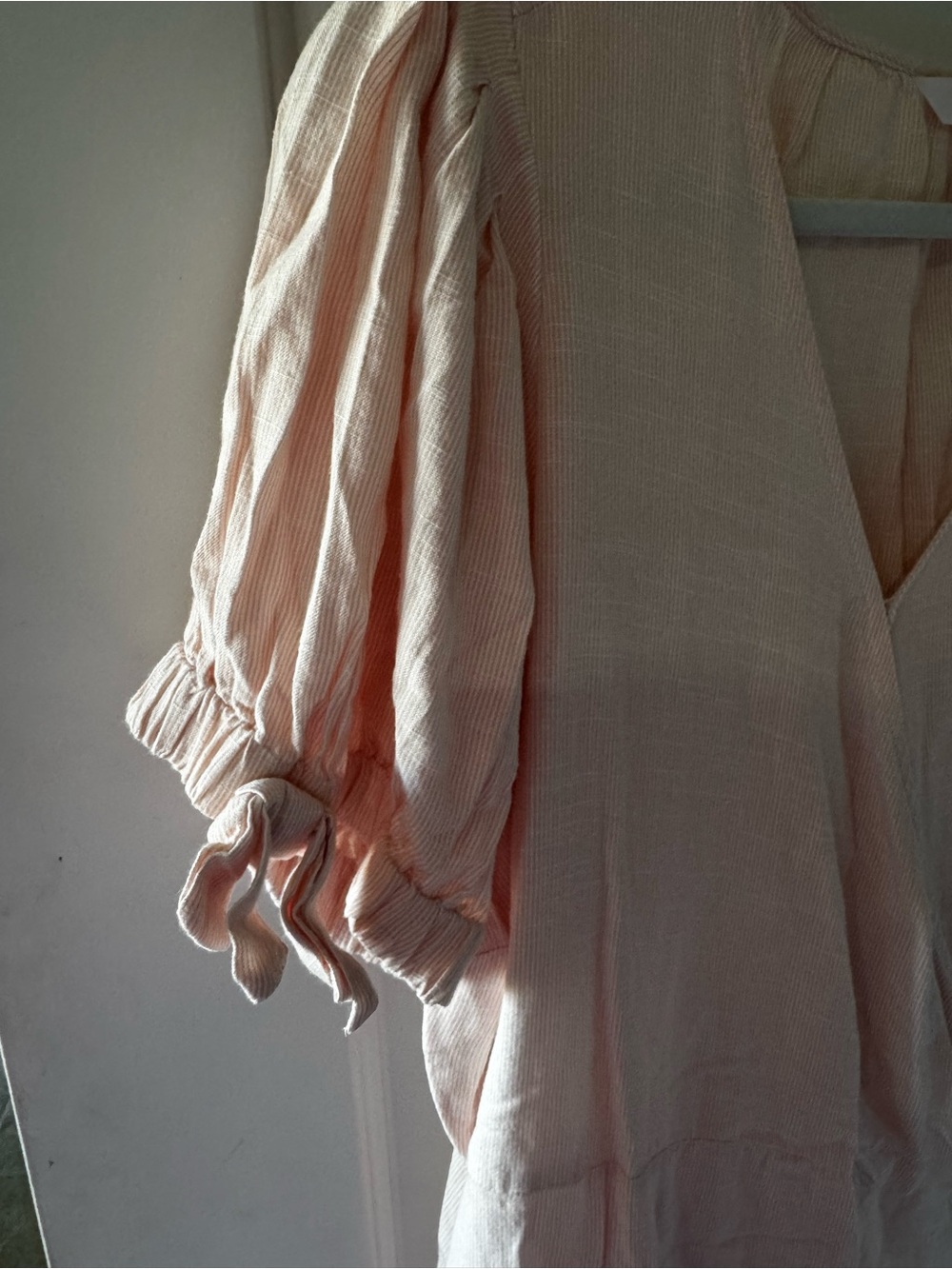 NWT LC Lauren Conrad Blush Pink Wrap Mini Dress - 1X - Picture 4 of 6